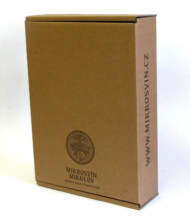 Karton Flower 3 lahve potisk DOPRODEJ - Obaly na víno, příslušenství Obaly a stojany na víno