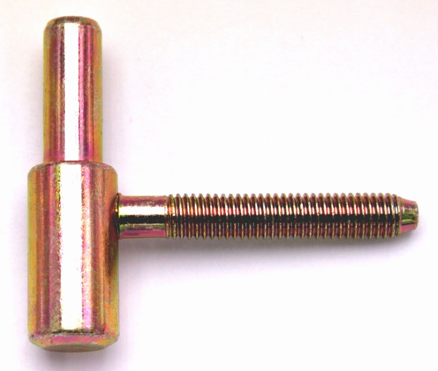 Závěs dveřní 60/10 SD M8 x 50 spodní díl, pravo-levý, zinek žlutý Závěs dveřní 60/10 SD M8 x 50 spodní díl, pravo-levý, zinek žlutý - Kliky, okenní a dveřní kování, panty Závěsy (panty) Závěsy dveřní