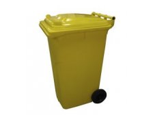 Nádoba plastová - popelnice 240 l žlutá 0005-4