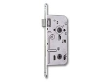Zámek zadlabací K 352 C WC 90/80 backset (dorn) 50 mm čelo 18 mm ořech 6x6 L plastová střelka bílý z