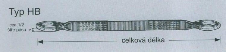 Pás zvedací HB nosnost 1 t délka 5 m oko-oko Pás zvedací HB nosnost 1 t délka 5 m oko-oko - Zavírače, zvedací a vázací technika Vázací technika Smyčky zvedací