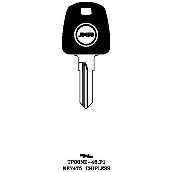 Klíč pro čip TP00NE-45.P1 - Vložky,zámky,klíče,frézky Klíče pro čip