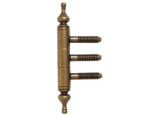 Závěs třídílný 14 x 60 UR50 M8/34,5 kompletní závěs, pravo-levý, stará mosaz