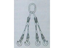 4-hák lanový průměr 10 mm délka 1,5 m