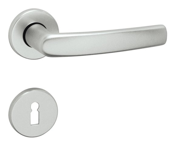 Kování rozetové MIRA-R klika/klika klíč stříbrný elox F1 - Kliky, okenní a dveřní kování, panty Kování dveřní Kování dveřní mezip. hliník, bez PÚ