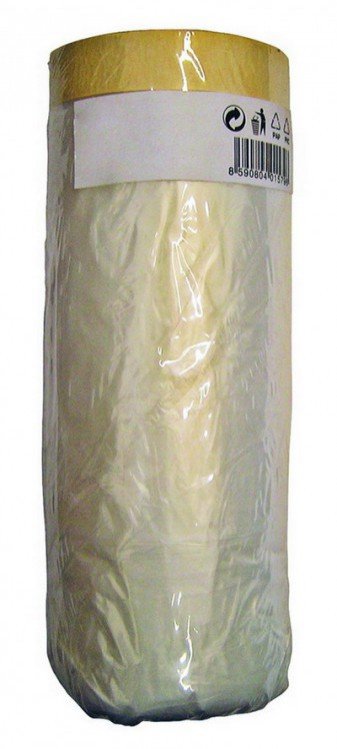 Páska maskovací samolepící s folií 140 cm x 30 m