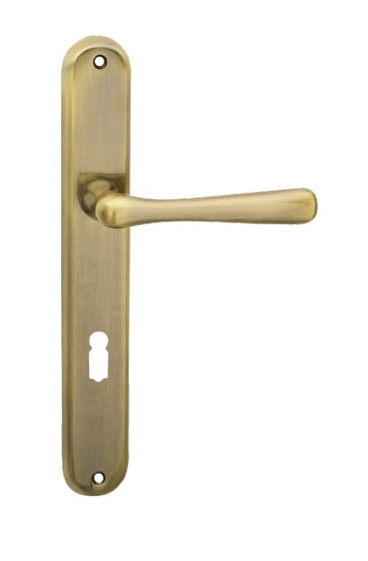 Kování interiérové ELEGANT klika/knoflík 72 mm vložka levá LI bronz česaný OFS - Kliky, okenní a dveřní kování, panty Kování dveřní Kování dveřní mezip. bronz, čni