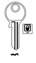KA ABU32/-/AB52/AB52R DOPRODEJ - Vložky,zámky,klíče,frézky Klíče odlitky Autoklíče