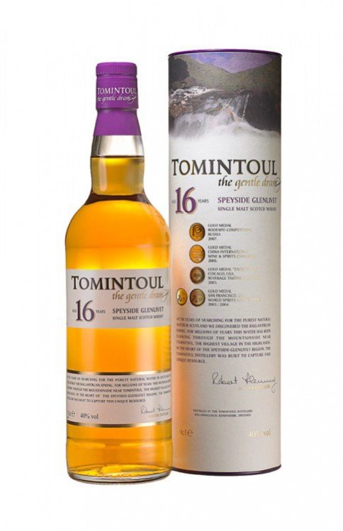 Tomintoul Scotch Whisky 16Y 0,7l 40%