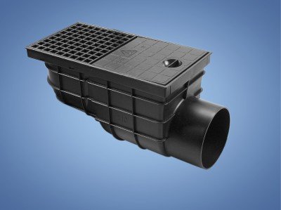 Lapač střešních vod boční LSVB DN 110 mm černá