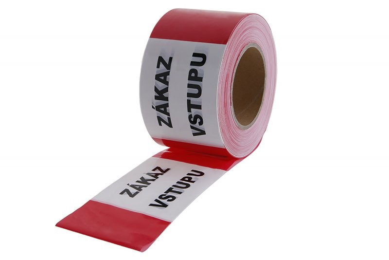 Páska varovací 80 mmx250 m ZÁKAZ VSTUPU červeno-bílá (balení 8 ks) - Vybavení pro dům a domácnost Pásky lepící, maskovací, izolační