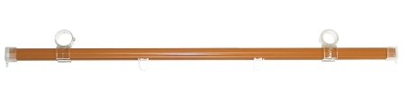 Kolejnice "U" 160 cm třešeň - Vybavení pro dům a domácnost Zastíňovací prvky Kolejnice záclonové
