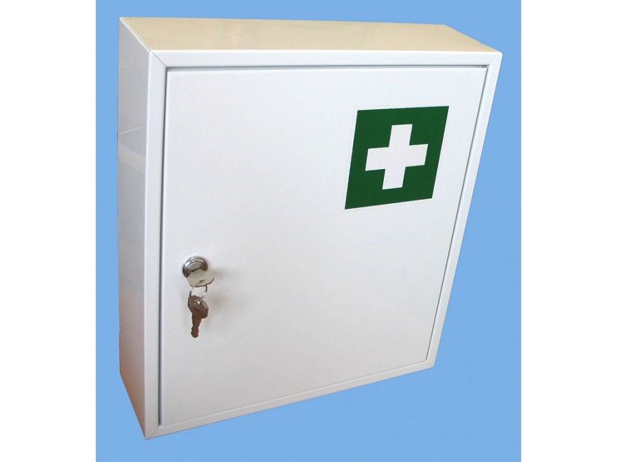 Lékárnička 315 x 360 x 100 mm (L) "X" bílá kovová-nevybavená - Vybavení pro dům a domácnost Schránky, pokladny, skříňky Schránky, lékárničky, přísl.