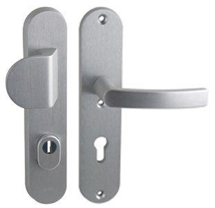 Kování bezpečnostní BETA 72 mm madlo/klika F1 - Kliky, okenní a dveřní kování, panty Kování dveřní Kování dveřní bezpečnostní