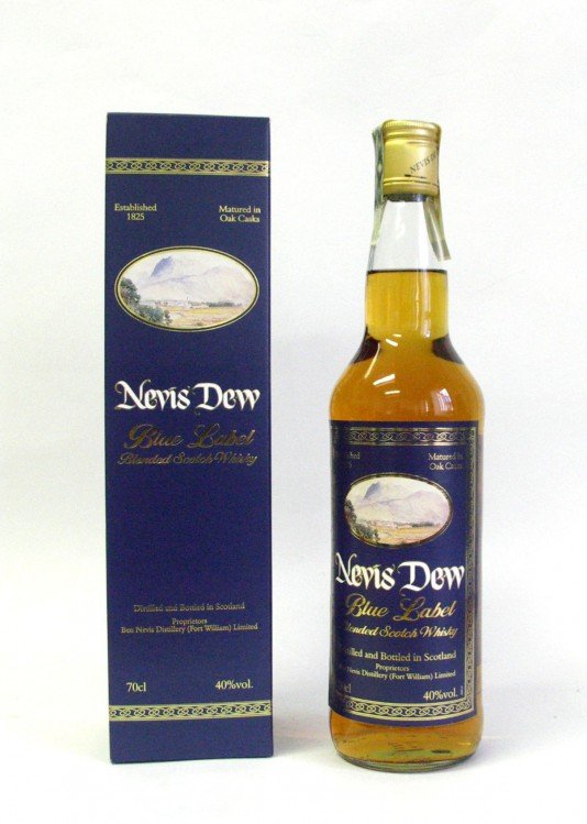BLUE LABEL BLEND 0,7l 40% NEVIS DEW BLUE LABEL BLEND 0,7l 40% NEVIS DEW - Whisky, destiláty, likéry Whisky