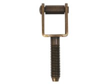 Skoba okenní k zašroubování M8 x 34,5, stará mosaz