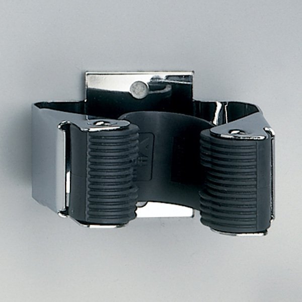 Držák na smetáky kovový (balení 2ks) - matný chrom A - Vybavení pro dům a domácnost Podpěry, konsole nábytkové, držáky