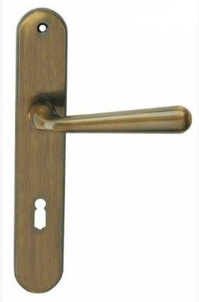 Kování interiérové CHARLIE klika/klika 72 mm klíč bronz - Kliky, okenní a dveřní kování, panty Kování dveřní Kování dveřní mezip. bronz, čni
