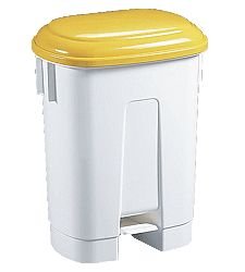 Koš odpadkový plastový Sirius 60 l žluté víko - Vybavení pro dům a domácnost Koše odpadkové, na prádlo, nákupní