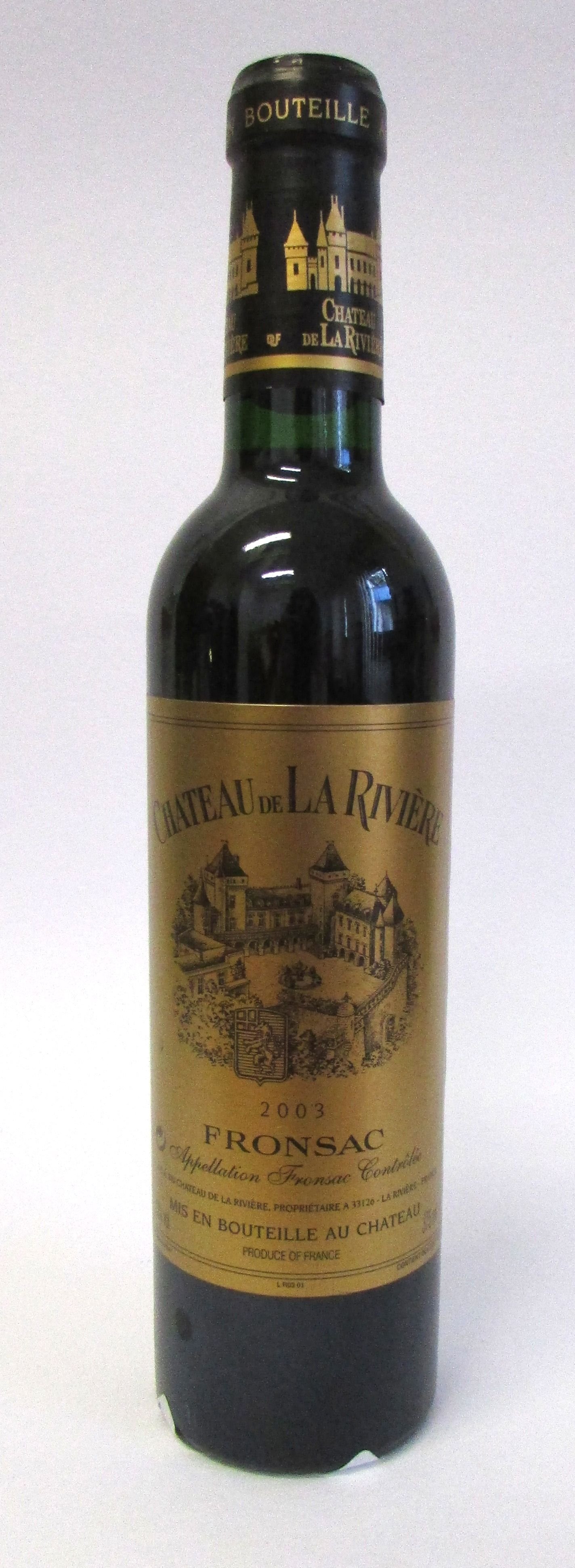 Víno La Riviere 2003 0,375l AOC FRONSAC suché
