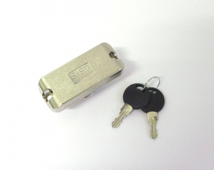 Zámek třícestný x-922 nikl včetně tyčí - Vložky,zámky,klíče,frézky Zámky - ostatní