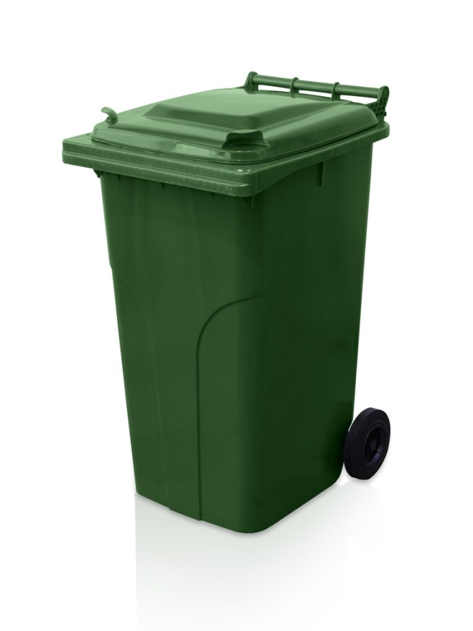 Nádoba plastová - popelnice 240 l zelená - Zednické nářadí, zahrada, nádoby Nádoby, kontejnery, vany