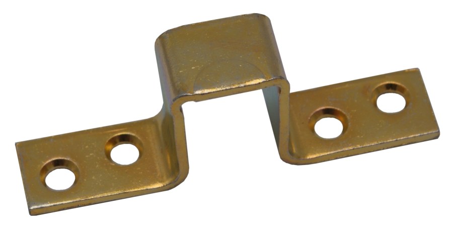 Skoba okenní 25 mm zinek žlutý - Kliky, okenní a dveřní kování, panty Kování okenní Obrtlíky, skoby, okenní přísl.