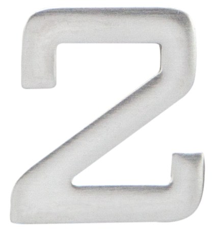 Číslice "2" 25 mm nalepovací nerez IN - Kliky, okenní a dveřní kování, panty Kování domovní a doplňky Číslice, písmena