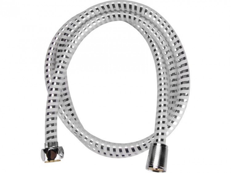 Hadice sprchová stříbrný pruh 150 cm PVC
