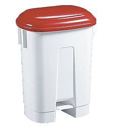 Koš odpadkový plastový Sirius 60 l červené víko - Vybavení pro dům a domácnost Koše odpadkové, na prádlo, nákupní