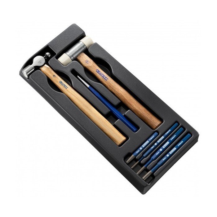 Modul 7dílná sada úderného nářadí s nýtovacím kladivem - Nářadí ruční a elektrické, měřidla Nářadí ruční Nářadí ruční - sady