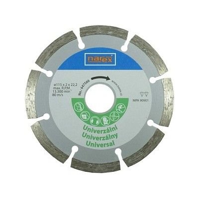 Kotouč řez.DIA 115 Universal + Kotouč řez.DIA 115 Universal + - Brusivo, vrtáky, závitořezy, kartáče Brusné a řezací materiály Kotouče diamantové