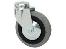 Kolečko otočné s šedou pryžovou obručí a otvorem EGA 050/QLP, 50 x 23 x 21, nosnost 40 kg
