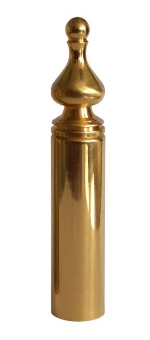 Návlek TRIO 15 UR50 MS mosaz leštěná + bezbarvý lak - Kliky, okenní a dveřní kování, panty Závěsy (panty) Závěsy - krytky, návleky, šablony