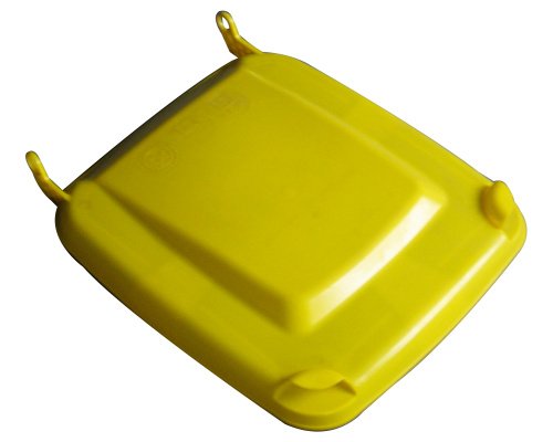 Víko k plastové nádobě - popelnici 240 l žluté (staré provedení)