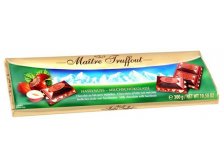 Maitre Truffout-mléčná čokoláda s lískovými oříšky 300g