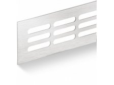 Mřížka větrací 60 x 250 mm, otvor 7 x 40 mm, kartáčovaný hliník