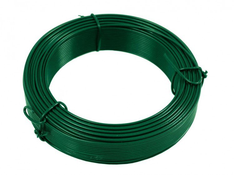 Drát vázací Zn + PVC 1,4/24m, zelený Drát vázací Zn + PVC 1,4/24m, zelený - Vybavení pro dům a domácnost Napínáky, dráty vázací a napínací