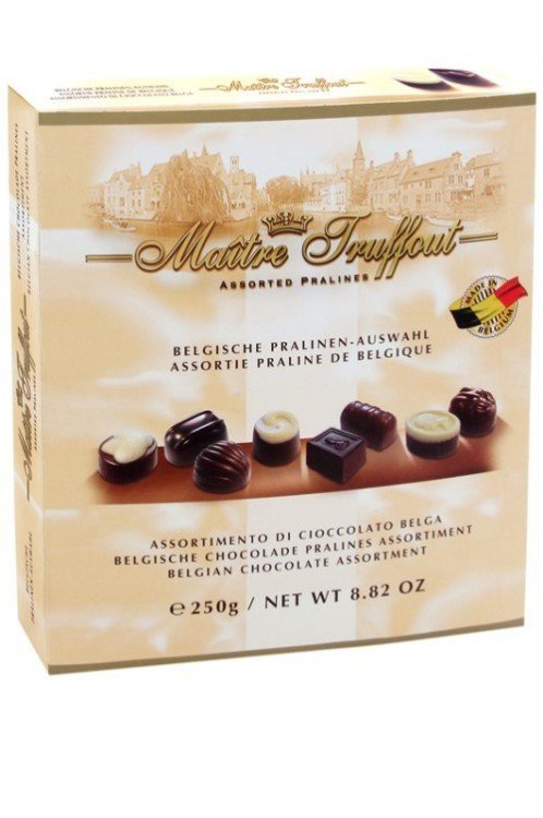 Bonboniéra belgických čokoládových pralinek 250 g Maitre Bonboniéra belgických čokoládových pralinek 250 g Maitre - Delikatesy, dárky Čokolády, bonbony, sladkosti