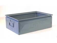 Bedna ukládací rovná 63 kg 400 x 600 x 200 mm šedá RAL 7037