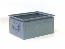 Bedna ukládací rovná 40 kg 300 x 400 x 200 mm šedá RAL 7037