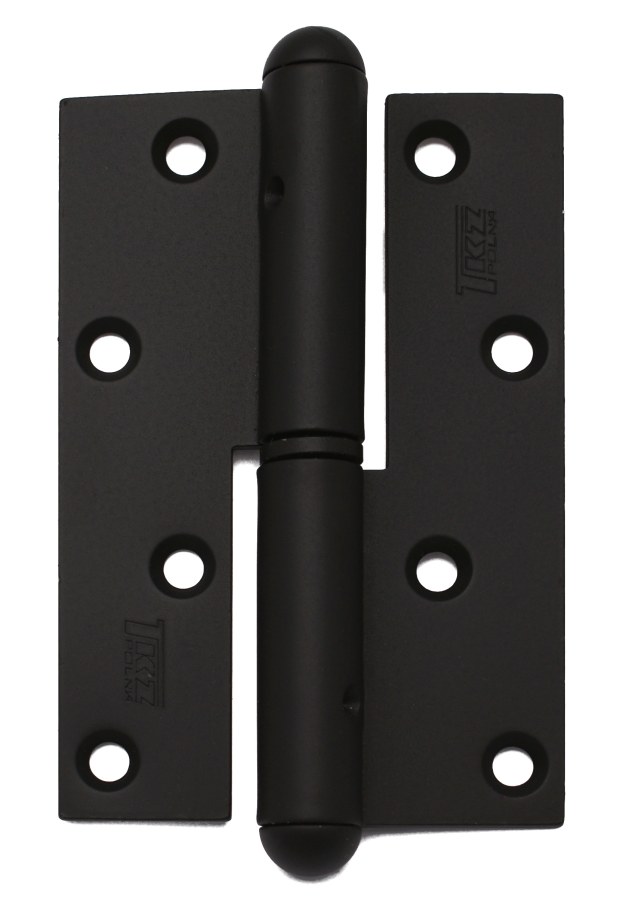 Závěs dveřní 120 L rovný, kompletní závěs, levý, lak černý RAL9005 - Kliky, okenní a dveřní kování, panty Závěsy (panty) Závěsy dveřní