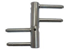 Závěs dveřní TRIO 20 DZ PH BZ kompletní závěs, pravo-levý, zinek modrý, protipožární