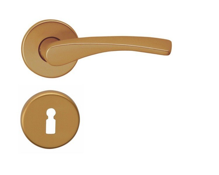 Kování rozetové PIA-R klika/klika klíč bronz elox F4 - Kliky, okenní a dveřní kování, panty Kování dveřní Kování dveřní mezip. hliník, bez PÚ