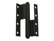 Závěs dveřní 120 L lomený kompletní závěs, levý, lak černý