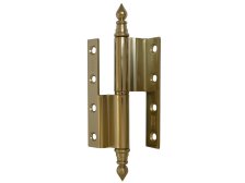 Závěs dveřní 120 UR14 P lomený kompletní závěs, pravý, pomosaz lesklá