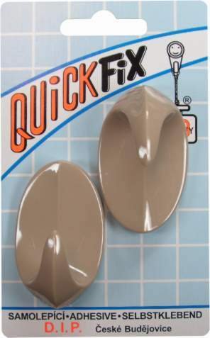 Háček QUICK FIX válec=100 béžový Háček QUICK FIX válec=100 béžový - Vybavení pro dům a domácnost Věšáky, háčky