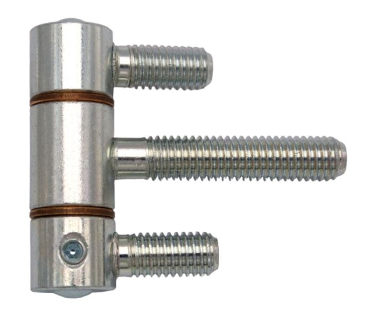 Závěs dveřní třídílný 18 x 55 CL 3 x M10 kompletní závěs, pravo-levý, zinek modrý - Kliky, okenní a dveřní kování, panty Závěsy (panty) Závěsy dveřní