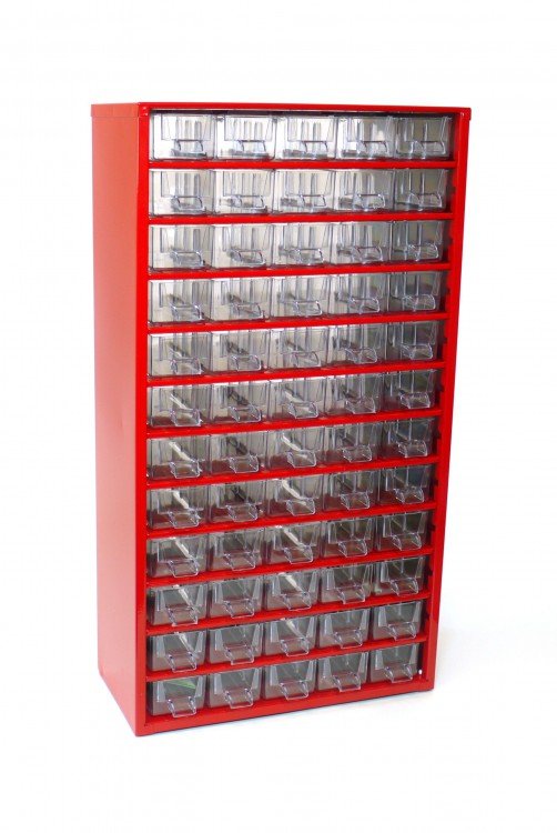 Skříňka 60x malá zásuvka, červená - Vybavení pro dům a domácnost Schránky, pokladny, skříňky Bedny, boxy ukládací, skříňky