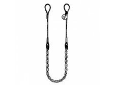 Lano-řetěz, 2 pramen lano průměr 20 mm-2 m, řetěz průměr 13 mm-2 m, celková délka 4 m